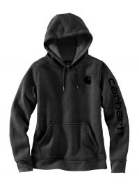 Carhartt Damen Logo Hoodie Dunkelgrau